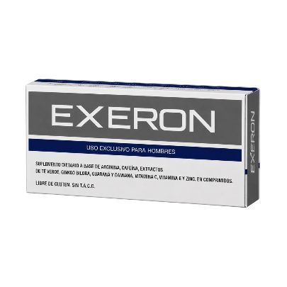 Caja de Exeron, suplemento dietario en comprimidos