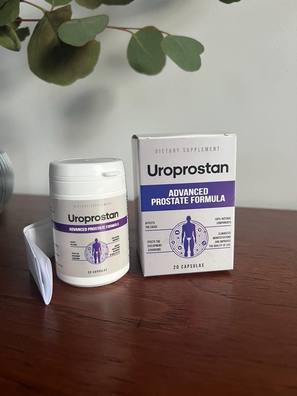 Bote, caja y prospecto de Uroprostan