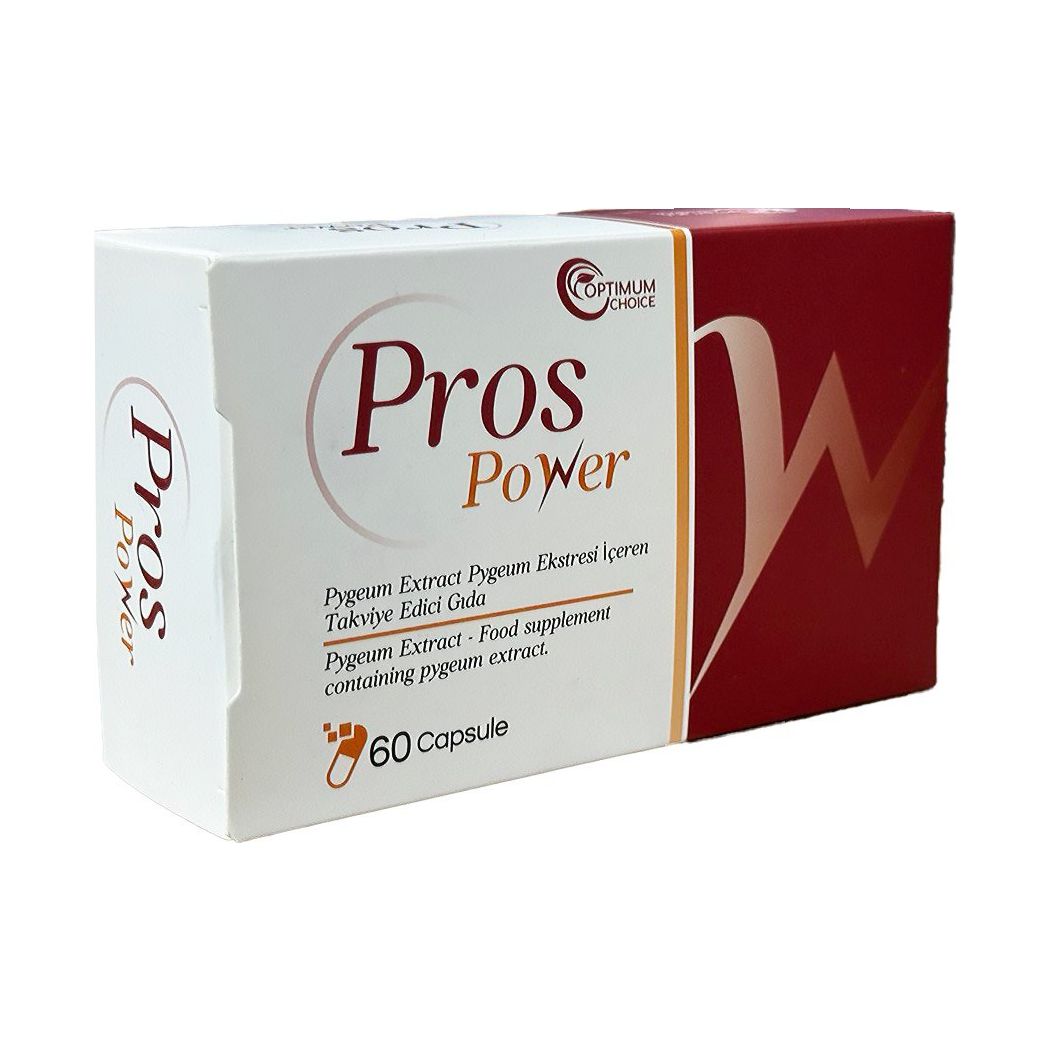 علبة Pros Power البيضاء والحمراء، 60 كبسولة