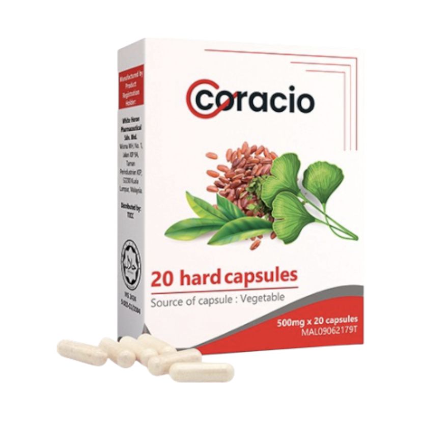 Coracio, 20 capsules de 500 mg